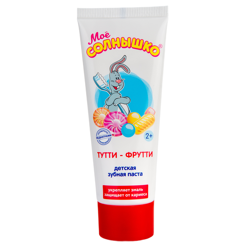Мое солнышко, зубная паста Тутти-Фрутти, 100 г
Мое солнышко, зубная паста Тутти-Фрутти, 100 г