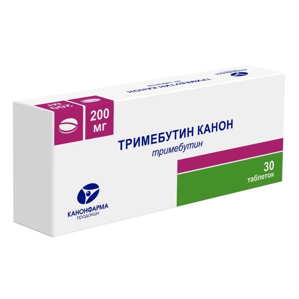 Тримебутин Канон, таблетки 200 мг, 30 шт.
Тримебутин Канон, таблетки 200 мг, 30 шт.