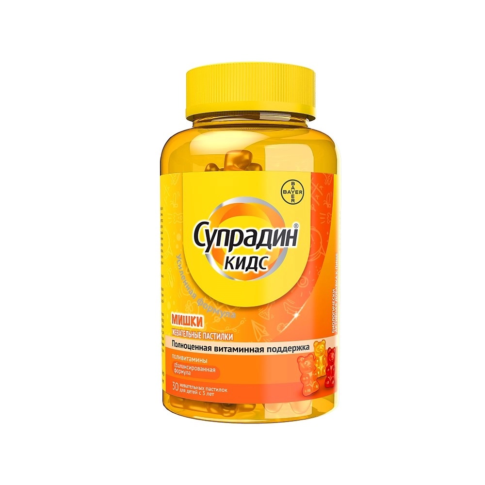 Супрадин Кидс Мишки, пастилки жевательные, 30 шт.
Супрадин Кидс Мишки, пастилки жевательные, 30 шт.