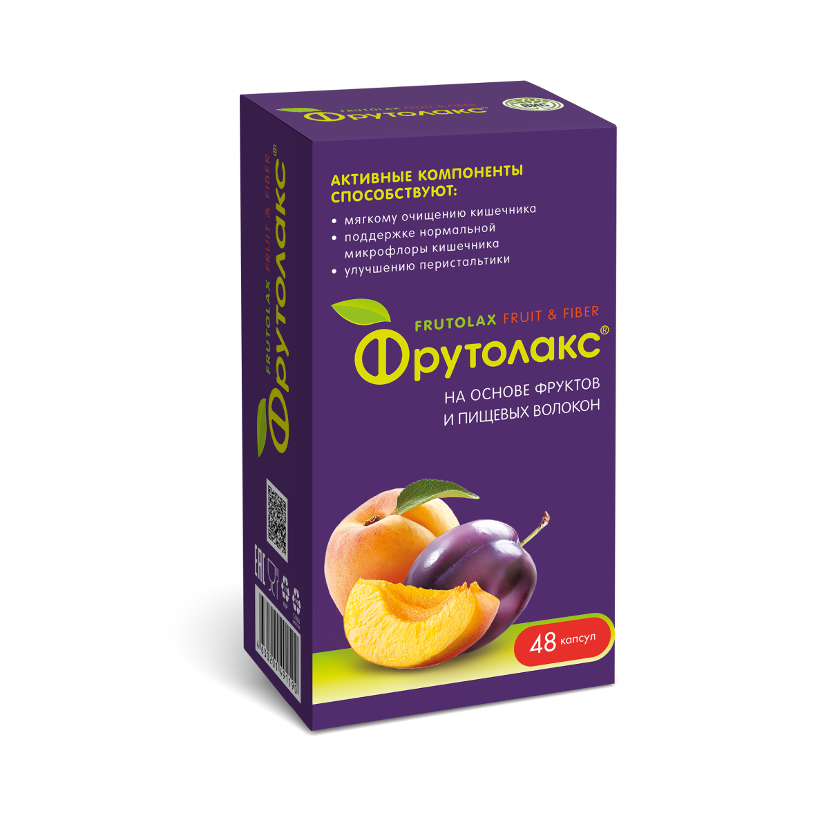 Фрутолакс, капсулы 0,35 г, 48 шт.
Фрутолакс, капсулы 0,35 г, 48 шт.