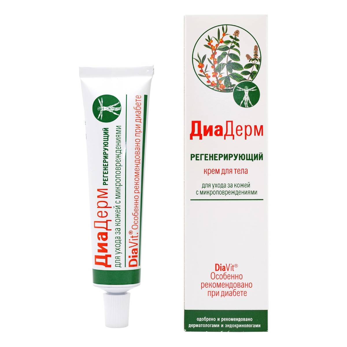 ДиаДерм, крем регенерирующий для тела, 46 мл
ДиаДерм, крем регенерирующий для тела, 46 мл