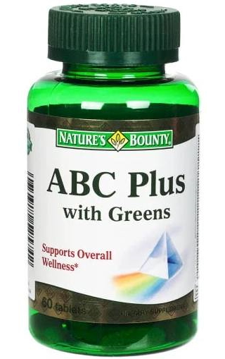Nature'S Bounty АВС плюс гринс табл 1859 мг х60
Nature'S Bounty АВС плюс гринс табл 1859 мг х60
