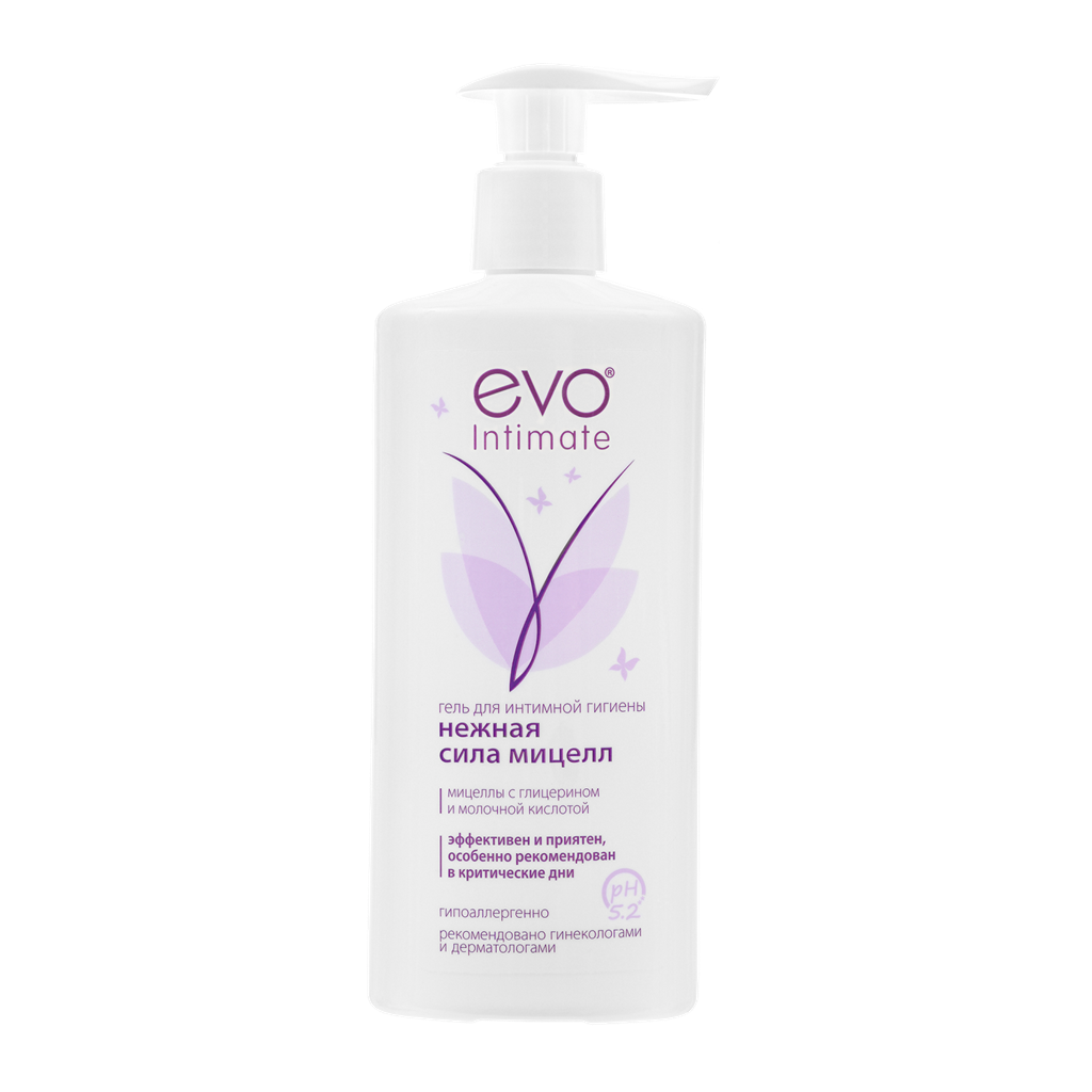 EVO Intimate, Нежная сила мицелл гель, 250 мл
EVO Intimate, Нежная сила мицелл гель, 250 мл