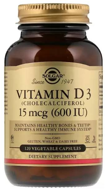 Солгар Витамин D3, капсулы 600 МЕ, 120 шт. витамин с naturalsupp c 1000 капсулы 60 шт