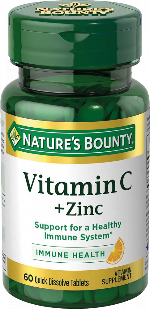 

Nature'S Bounty Витамин С плюс цинк табл быстрораств х60