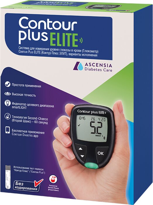 Глюкометр Contour plus Elite (Контур Плюс ЭЛИТ)