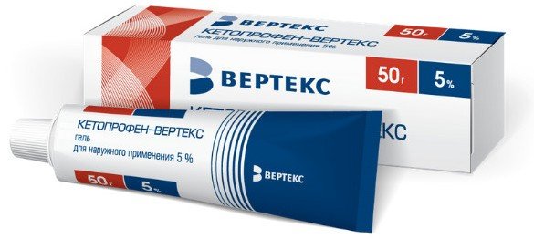Кетопрофен-вертекс, гель 5%, 50 г кетопрофен гель для наружного применения 2 5% 50 г