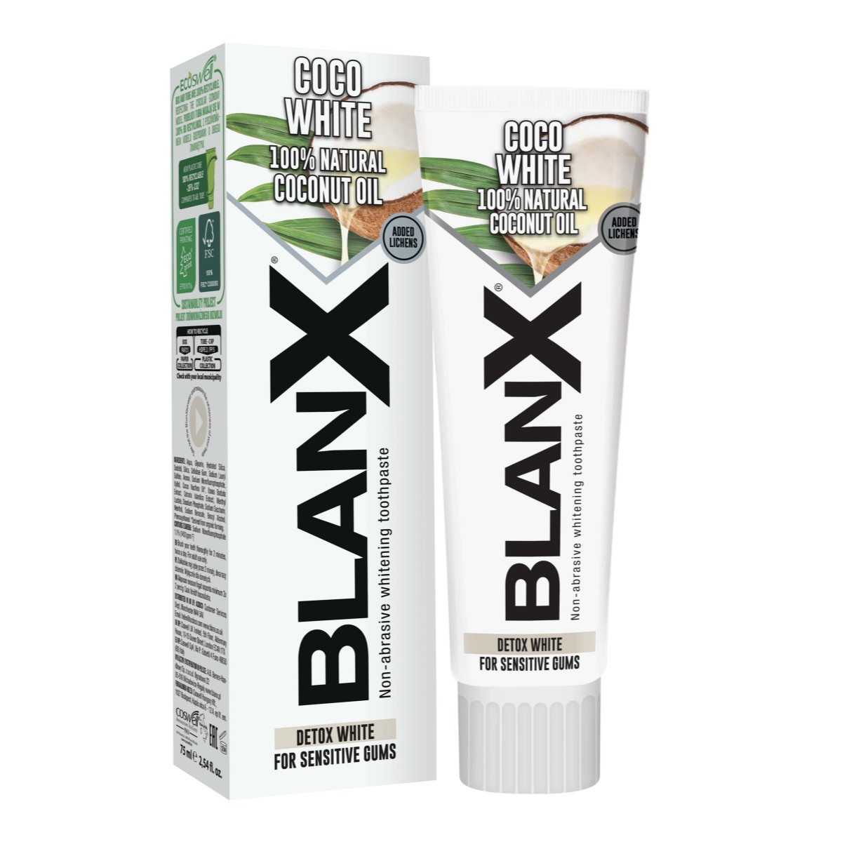 BlanX Coco White/Бланкс Вайт Кокос, 75 мл