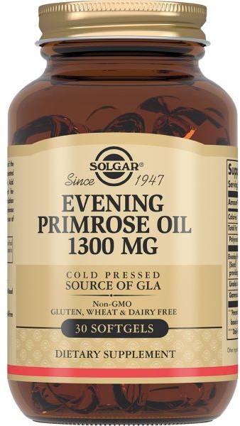 Солгар Масло примулы вечерней, капсулы 1300 мг, 30 шт. solgar evening primrose oil 500 mg масло примулы вечерней в капсулах 60 шт
