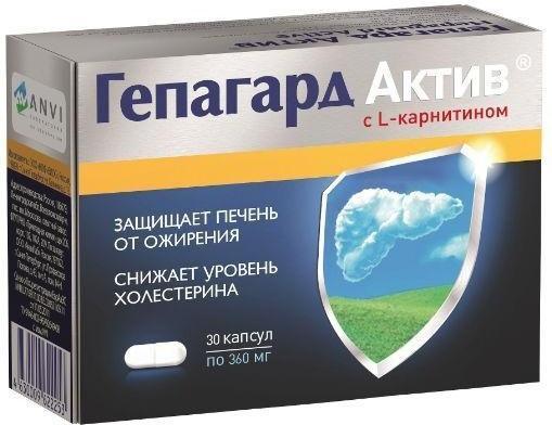 

Гепагард Актив, капсулы 360 мг, 30 шт.