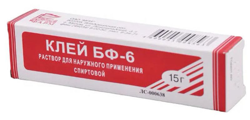 

Клей БФ-6, раствор (МПЗ), 15 г