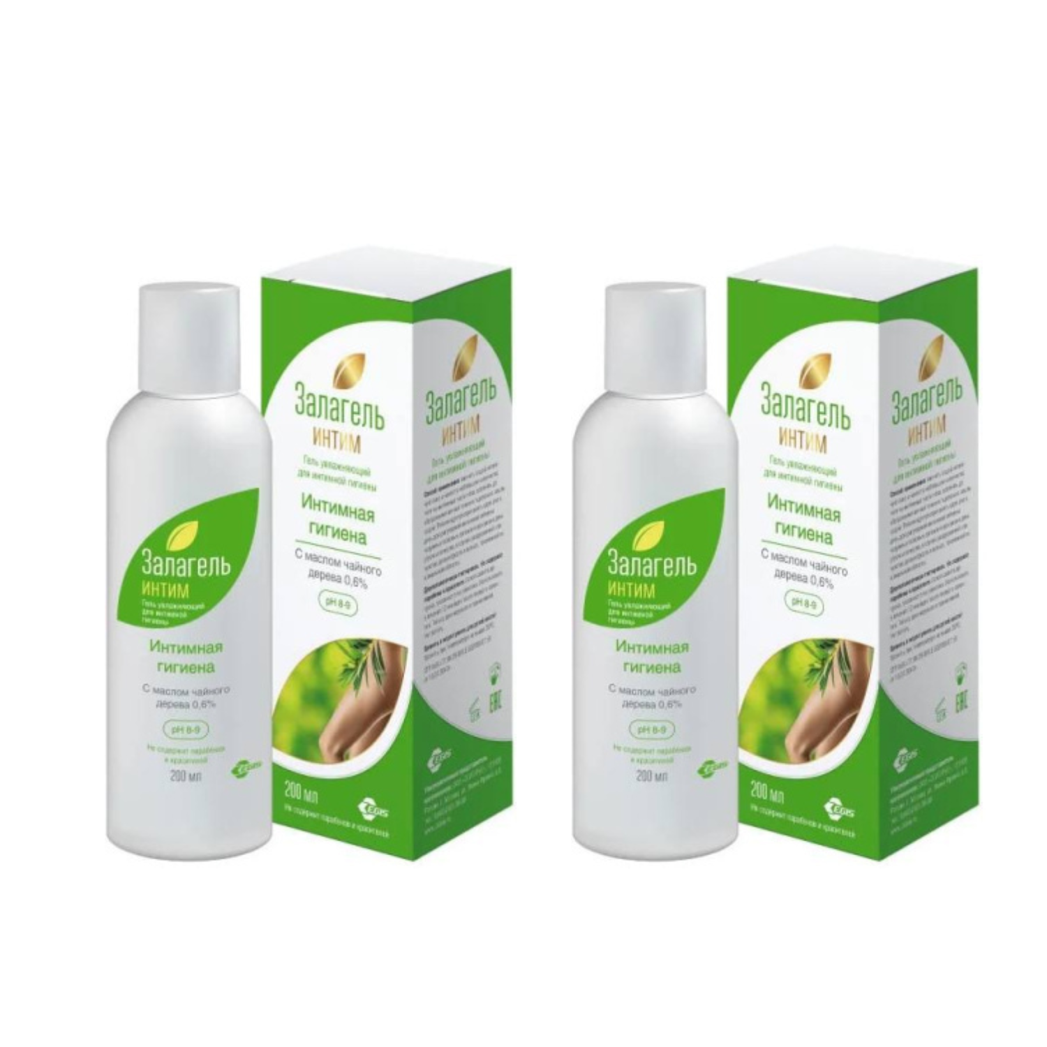 

Набор 2уп Залагель Интим гель-мыло 200мл