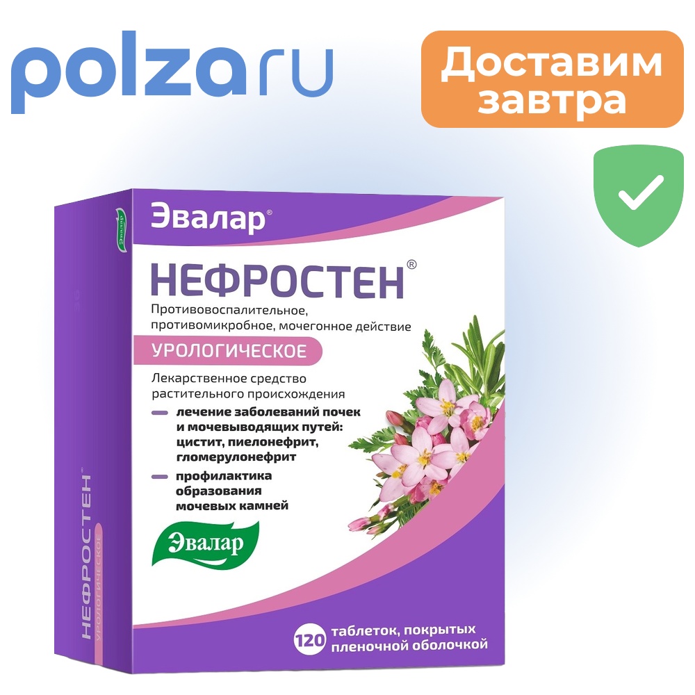 

Нефростен, таблетки покрыт. плен. об., 120 шт.