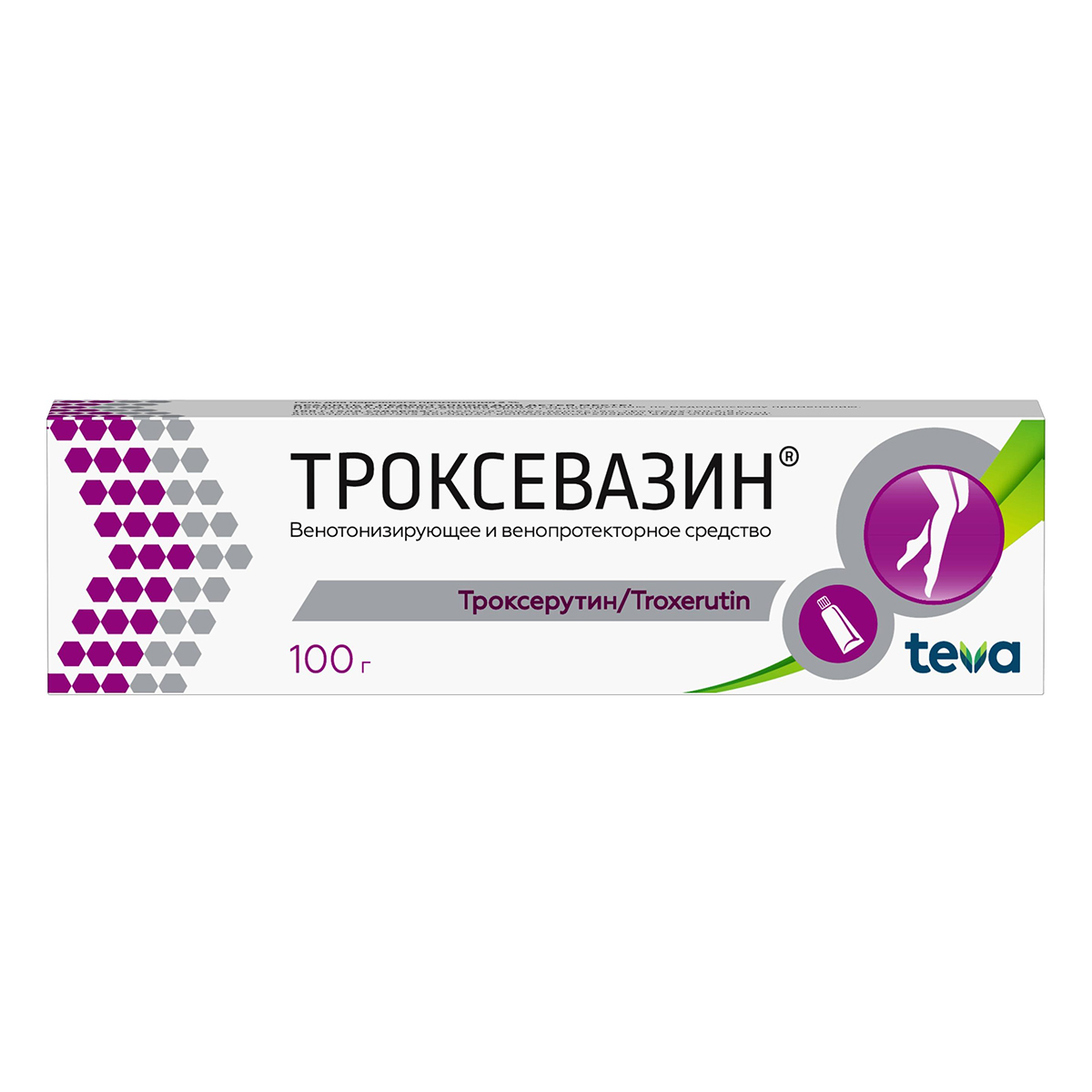 Троксевазин, гель 2%, 100 г