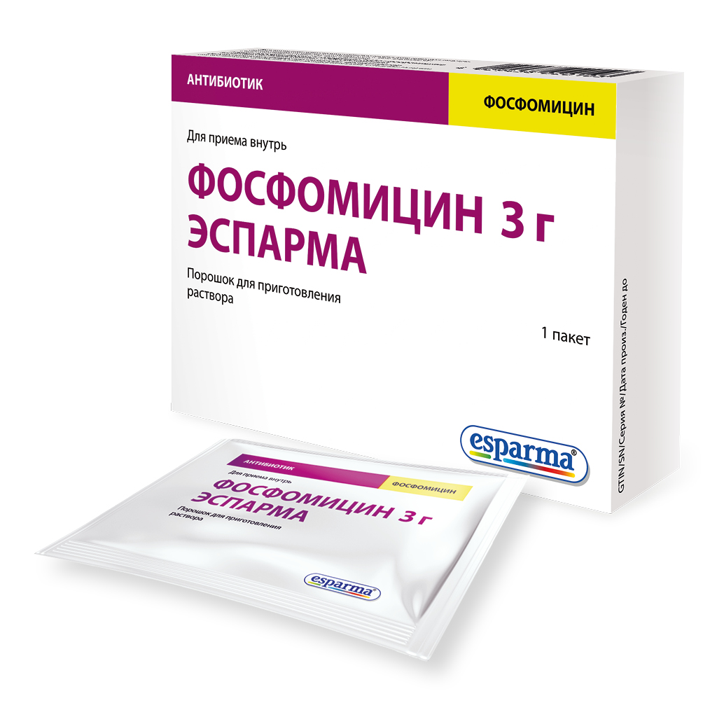 Фосфомицин Эспарма, порошок, 3 г купить по цене 60 руб. в Москве,  инструкция, отзывы в интернет-аптеке Polza.ru