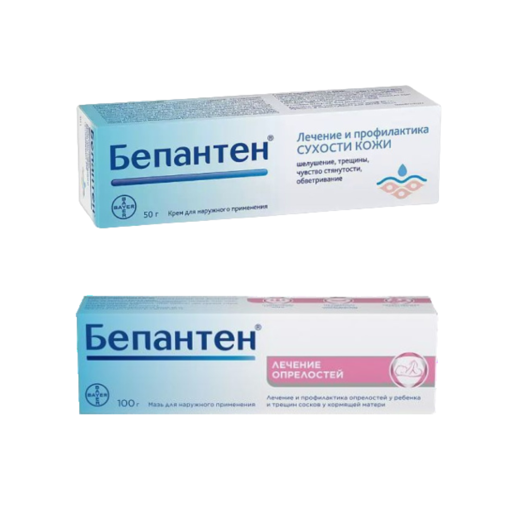 

Набор Бепантен мазь 5% 100г и крем 5% 50г