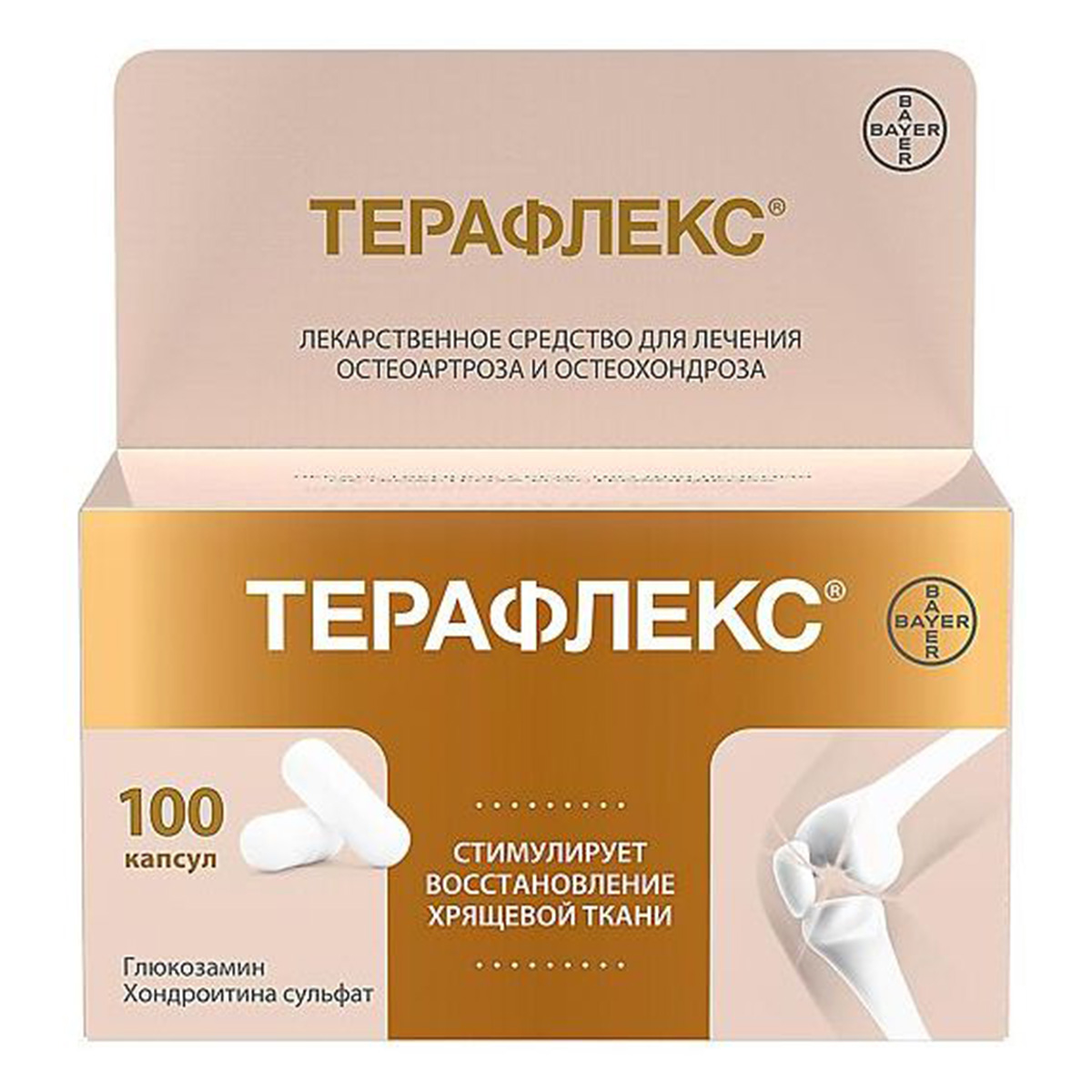 Терафлекс, капсулы 500 мг+400 мг, 100 шт.
