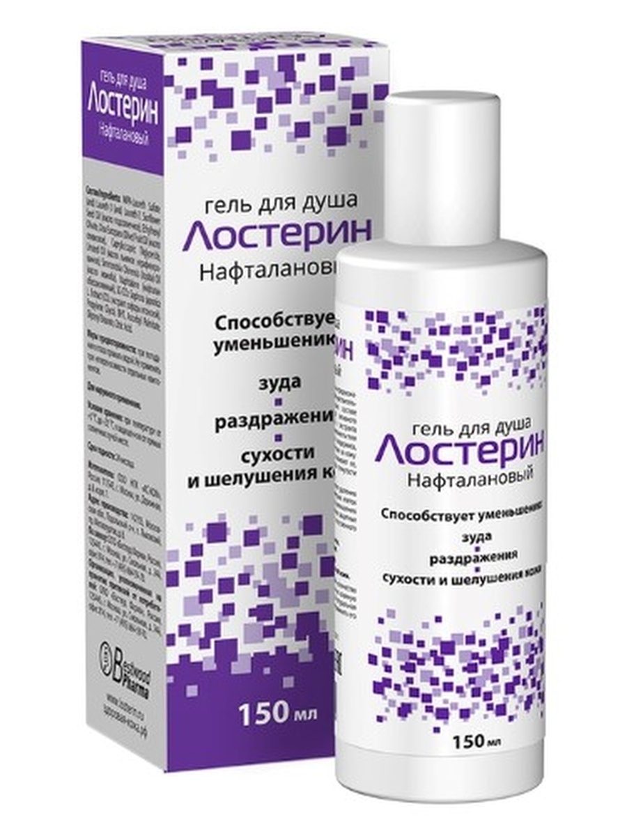

Лостерин, гель для душа нафталановый 150 мл, 1 шт.