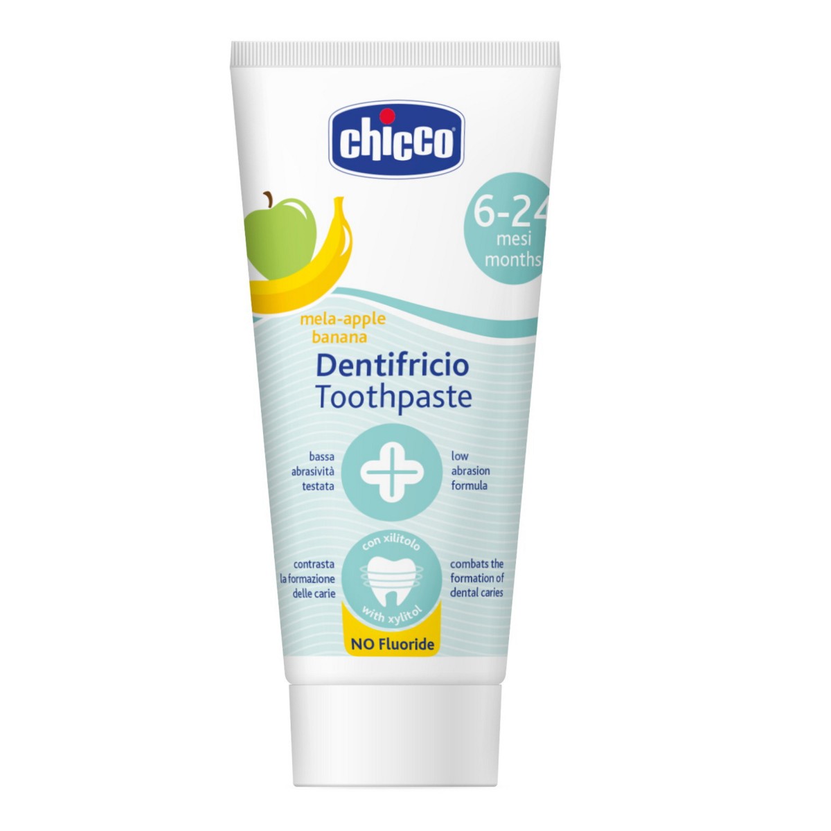 Chicco, зубная паста (яблоко-банан), 6-24 мес, 50 мл