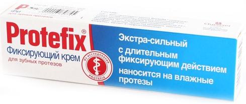 Протефикс Экстра Сильный, крем для фиксации зубных протезов, 24 г айсдент таблетки для очищения зубных протезов био интенсив 30 шт