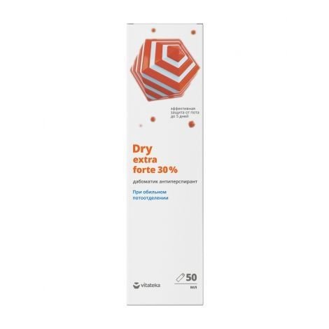 Vitateka/Витатека антиперспирант Dry Extra Forte 30% (водный) дабоматик дезодорант 50 мл №1