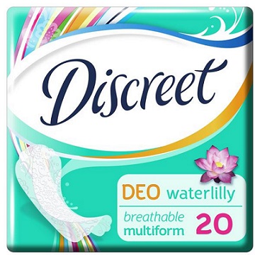 

Discreet Мультиформа Део Водная лилия, прокладки ежедневные, 20 шт.