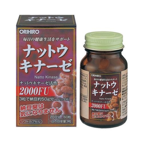 Orihiro Натто Киназа капсулы 340 мг №60