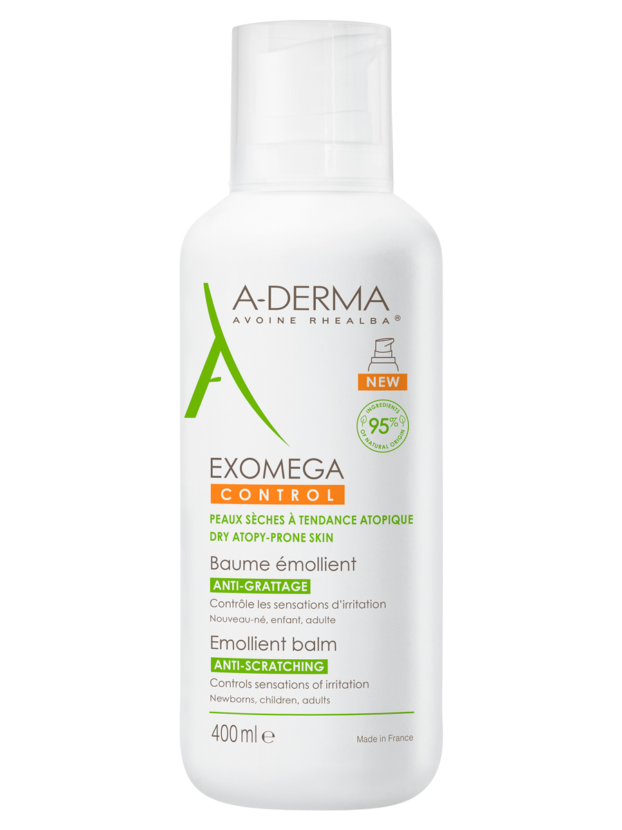 A-Derma Exomega Control бальзам для лица и тела смягчающий 400 мл