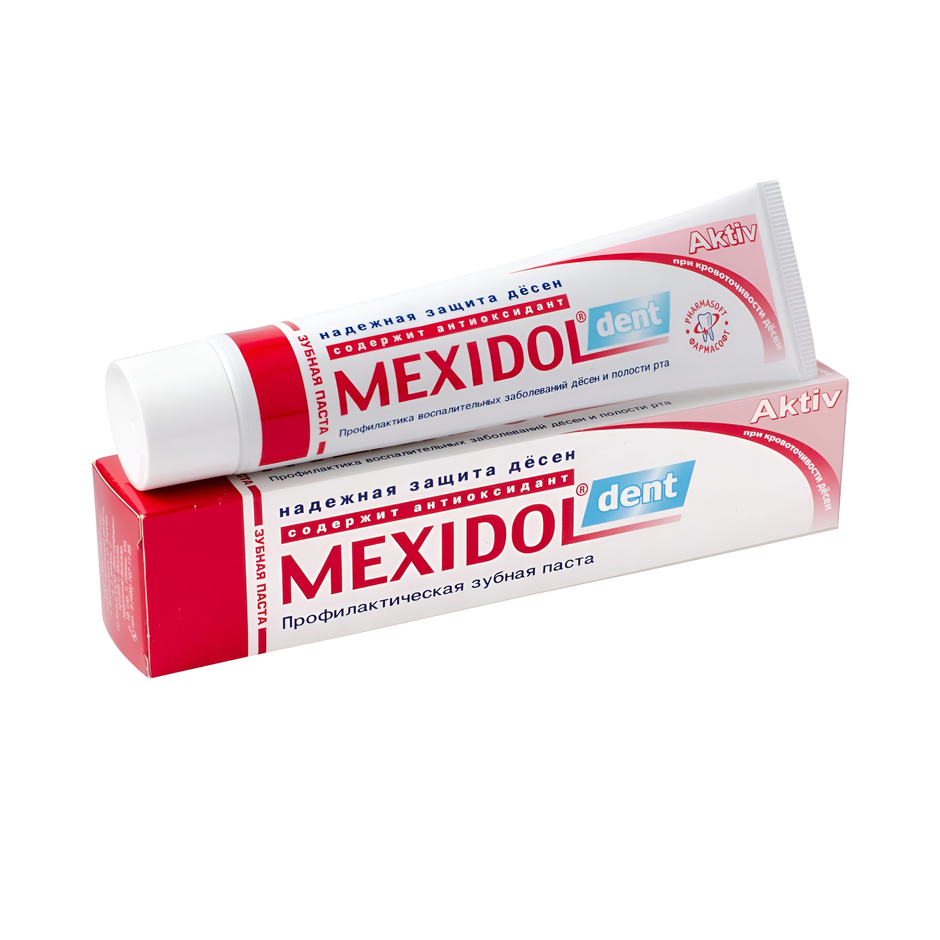 Мексидол Дент Актив, зубная паста, 65 г паста зубная sensitive mexidol dent мексидол дент 100г