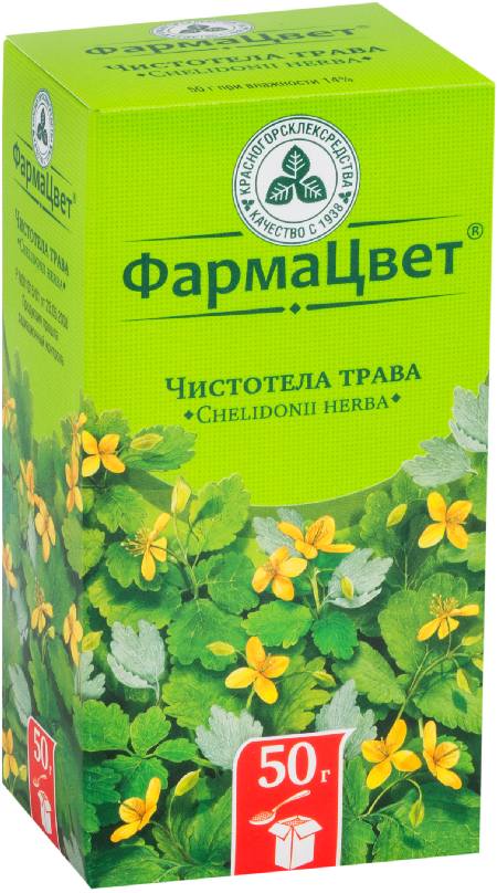 

Чистотела трава (Красногорсклексредства), 50 г