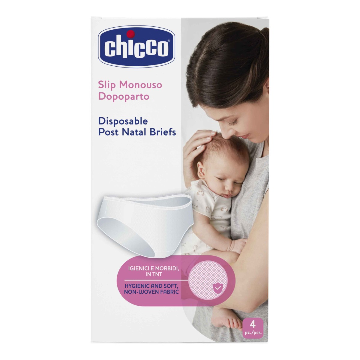 Chicco, трусы послеродовые одноразовые р. 3, 4 шт.