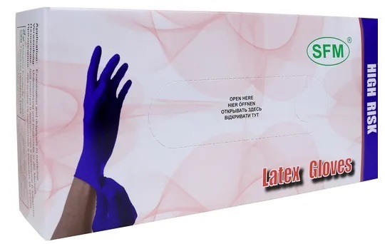 High Risk, перчатки латексные нестерильные сверхпрочные (L (размер 8-9, длина 29 см)), 25 шт. перчатки медицинские benovy латекс chlorinated неопудренные телесные р m 100 шт