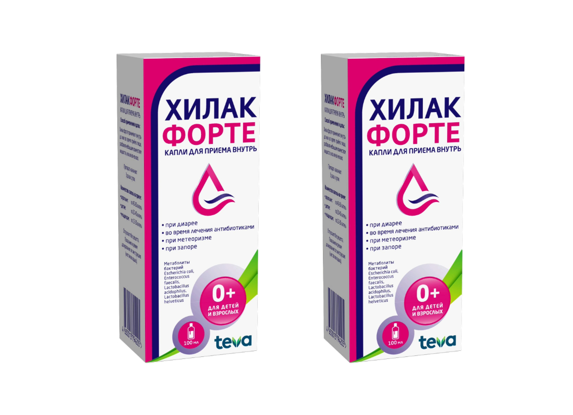 

Набор 2уп Хилак форте капли 100мл