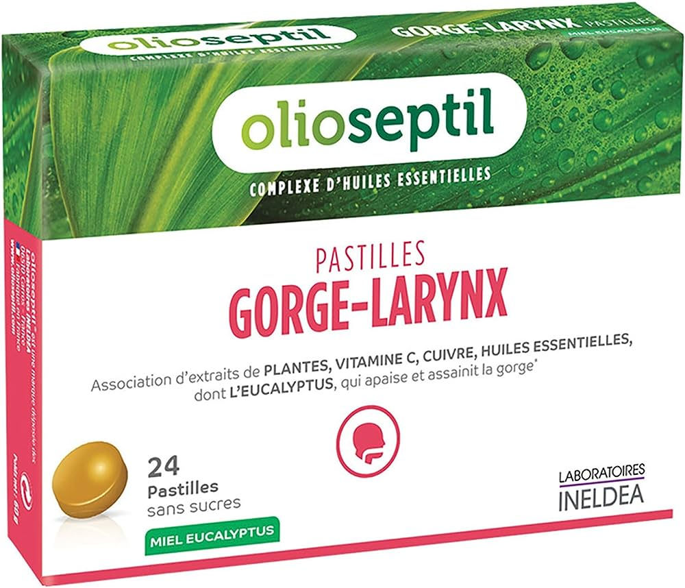 Olioseptil пастилки мёд, 24 шт.