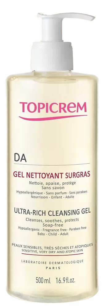 Topicrem АД, гель ультра риш очищающий для атопичной кожи 500 мл, 1 шт.