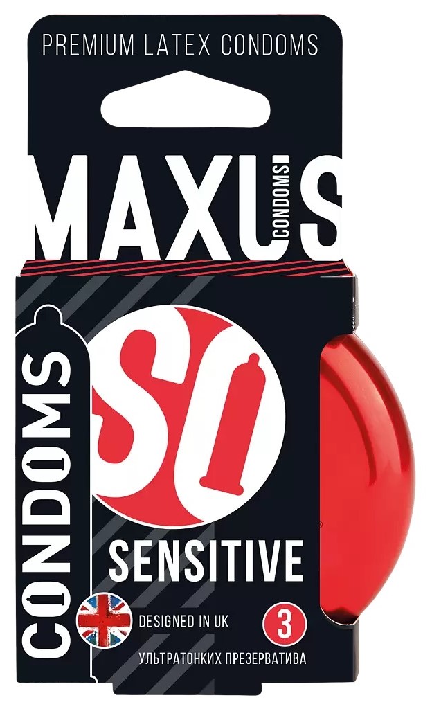 Maxus Sensitive презервативы ультратонк 3 шт. maxus special презервативы точечно ребристые 15 шт