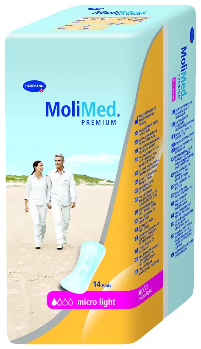 Molimed Premium Микро Лайт, прокладки урологические женские, 14 шт.