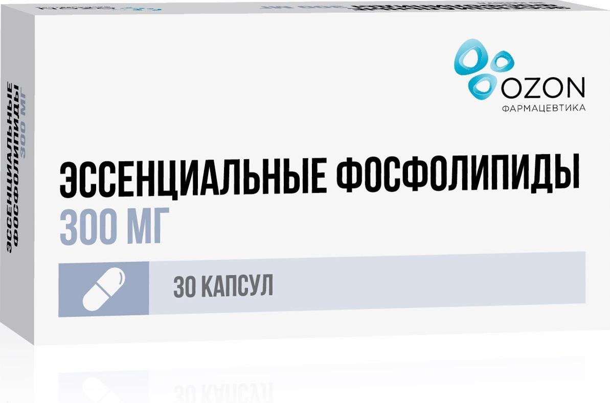 

Эссенциальные фосфолипиды, капсулы 300 мг, 30 шт.