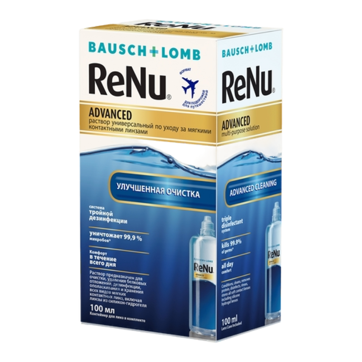 ReNu Advanced, раствор для контактных линз (с контейнером) 100 мл