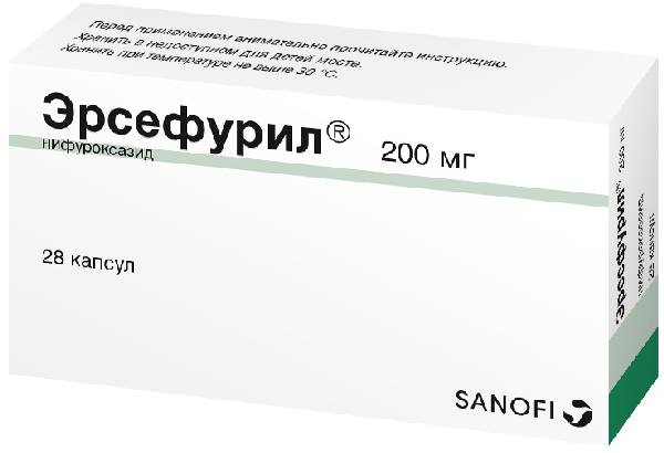 

Эрсефурил, капсулы 200 мг, 28 шт.