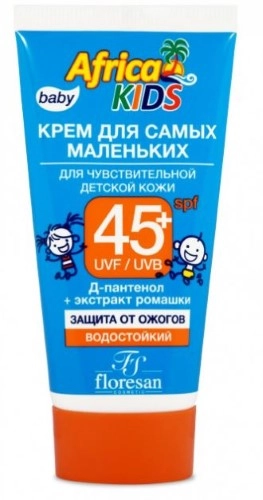 

Floresan Africa Kids, крем для самых маленьких, для чувствительной детской кожи, SPF45+, 50 мл