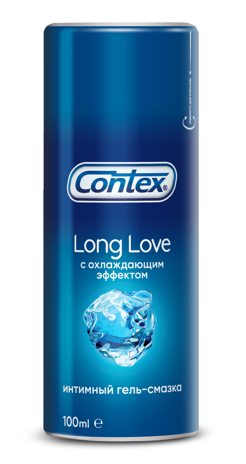 Contex Long Love, гель-смазка с охлаждающим эффектом, 100 мл мягкий оживающий магнит love медведь