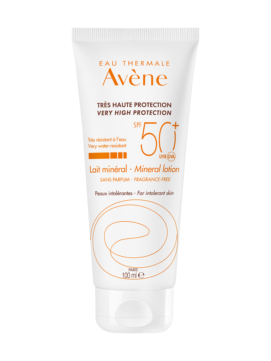 Avene солнцезащитное молочко с минеральным экраном SPF50+, 100 мл