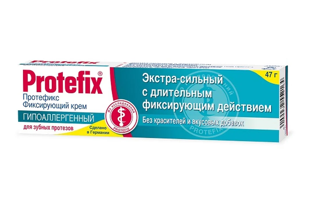 Протефикс Экстра Сильный, для фиксации зубных протезов (гипоаллергенный), 40 мл