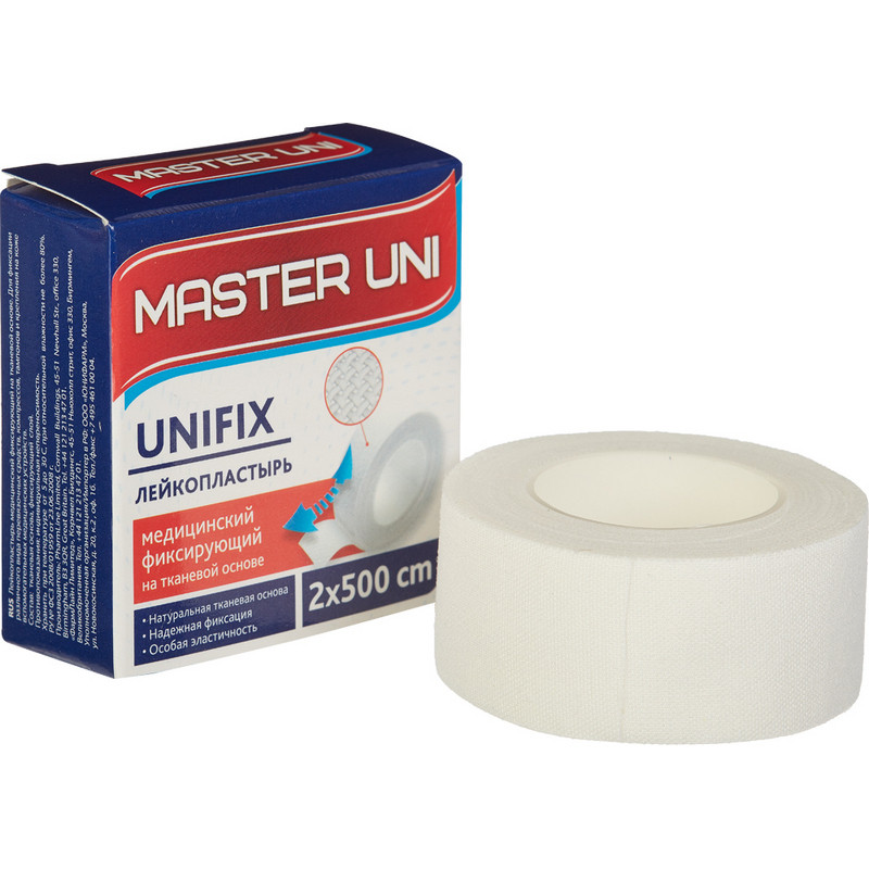 

Master Uni Unifix, лейкопластырь на тканевой основе 2 х 500 см