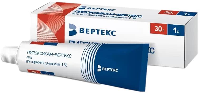 

Пироксикам-Вертекс, гель 1%, 30 г