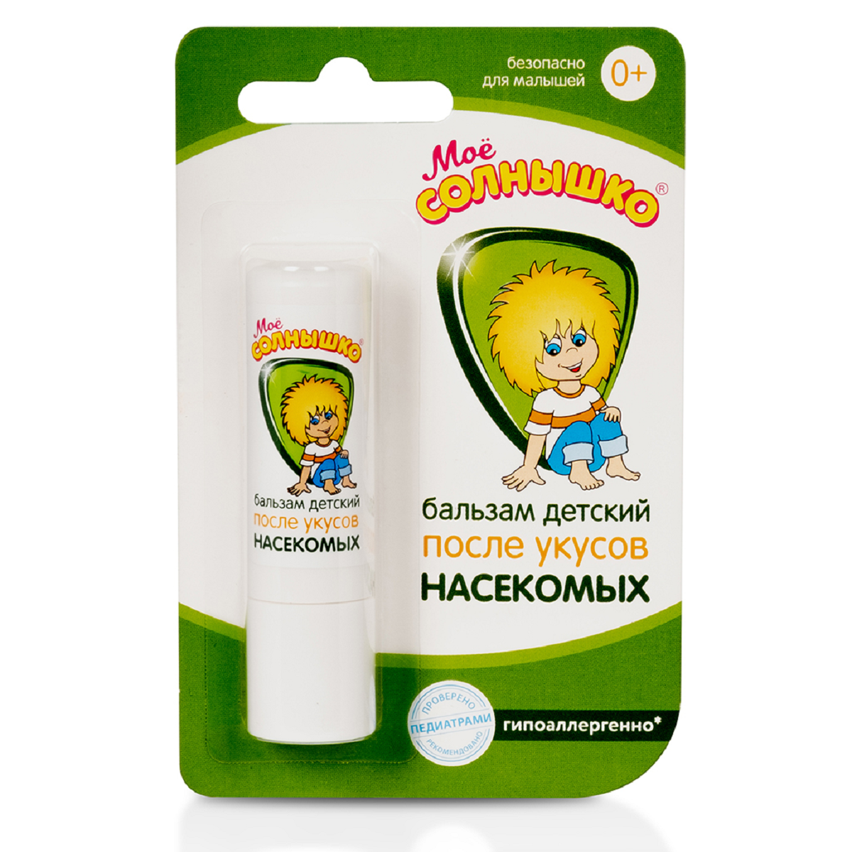 Мое солнышко, бальзам после укусов насекомых детский, 2.8 г