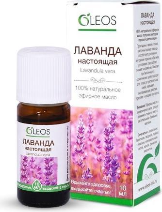 

Oleos, эфирное масло лаванды настоящей,10 мл