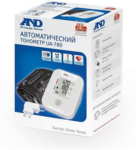 Тонометр AND UA-780 AC с сетевым адаптером