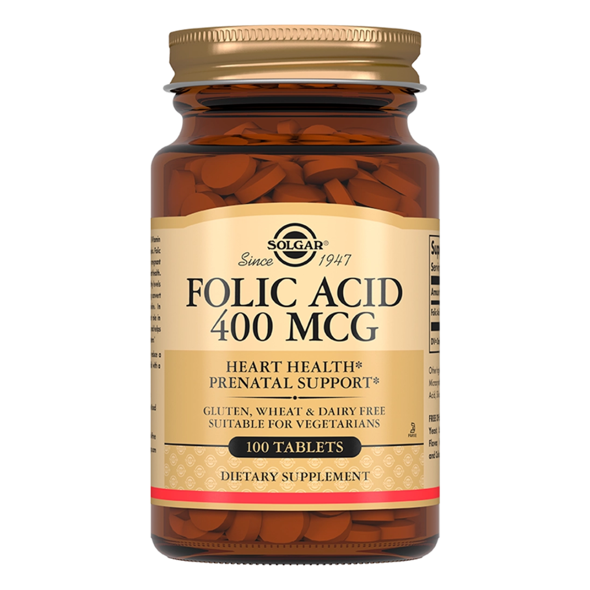 Солгар Фолиевая кислота, таблетки, 100 шт.